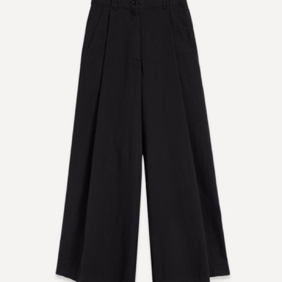 Dries Van Noten Pants - Dries Van Noten Black Podium Pants - Wide Leg Pants